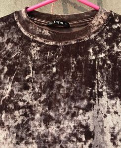Crushed Velvet T-Shirt