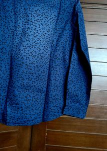 Lee Cooper Men Blue Patterned Long Sleeve Shirt