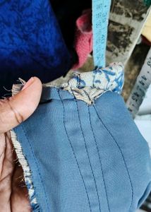 blue kurtha set.