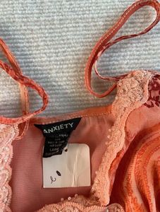 Vintage Orange Floral Camisole Top