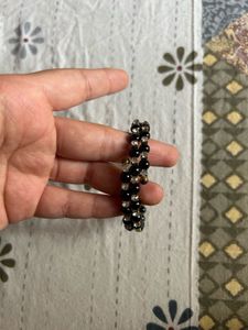 Import Quality- Black Beaded Bracelet