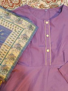 Elegant Anarkali with Dupatta
