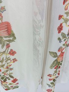 Cream Printed Casaul Dress (Women)