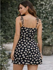 Daisy Print Mini Dress