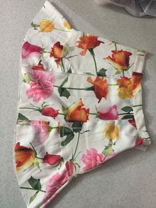 Floral Print A-Line Mini Skirt