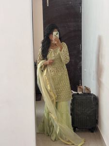 Elegant Green Kurta Set with Dupatta