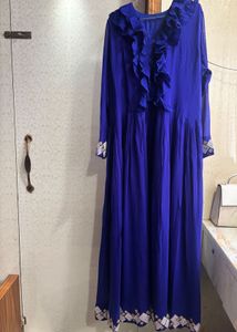 Royal Blue Ruffle Gown