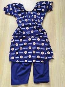 Stylish Blue &amp; White Polka Dot Swimsuit