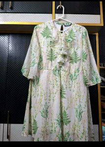 Floral Print Ruffle Dress