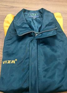 Men's Dark Green &amp; Yellow Track Jacket