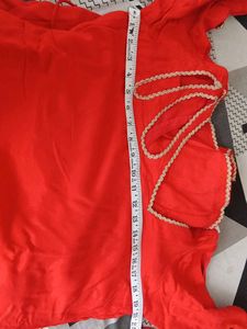Red Anarkali Kurta