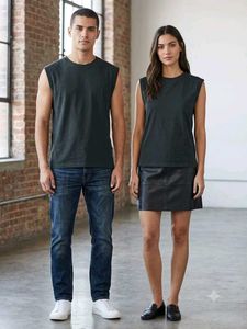 Sleeveless Crew Neck Top