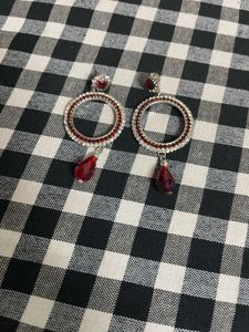 Elegant Red Drop Earrings