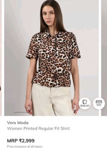 Vero Moda Animal Print Top