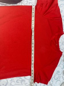 Vibrant Red Basic T-Shirt