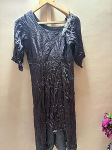 Dark Grey Ethnic Gown Korean imported