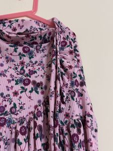 Floral Print Ruffle Skirt