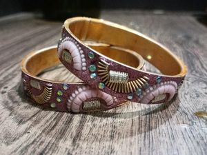 Pink Emblished Bangle