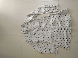 Yessica Polka Dot Button-Up Shirt