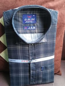 JAM Men's Designer Plaid Cotton Shirt