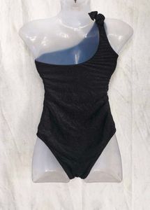 16216. Sparkly Black One-Piece Swimsuit