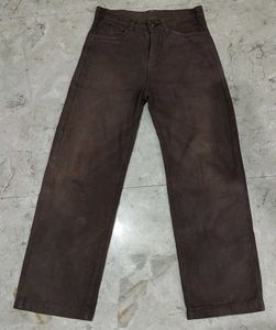 Brown Denim Jeans for unisex
