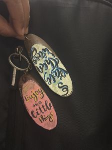 stary night hand painted Keychain