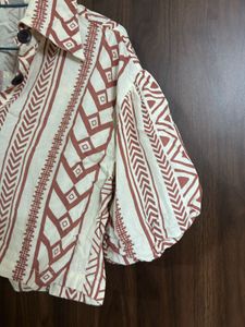 Patterned Crop Top