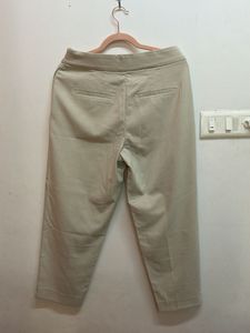 Classic Beige Cropped Trousers