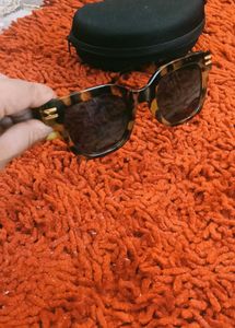 Tortoiseshell Cat-Eye Sunglasses with Case