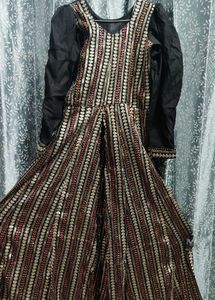 Embellished Black Kurta