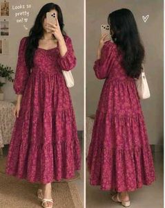 Chic Magenta Tiered Maxi Dress