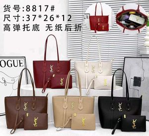 IMPORTED YSL LOOK ALIKE 2 PC COMBO TOTE WD POUCH