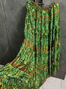 Bohemian Tiered Print Skirt