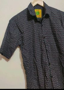 Black Printed Shirt For Boy &amp; Men 38 Chest