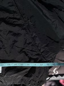 BERSHKA cropped hooded Windbreaker Jacket