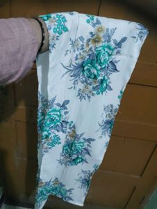 Floral Print Kurta paint for girls