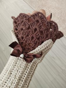 Lace Crochet Gloves🧁