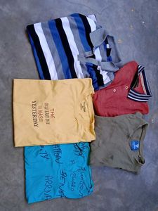 Combo Set of 5 Bundle Men Women T-Shirt