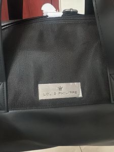 Louis Philippe Black Duffle Bag