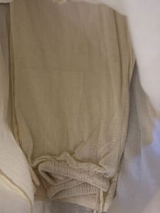 Cream Relaxed Fit Button-Up Shirt set
