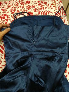 (imported from USA) Navy Blue Strapless Dress
