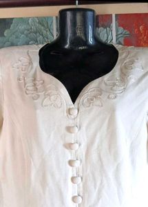 Elegant Off-White Kurta Set