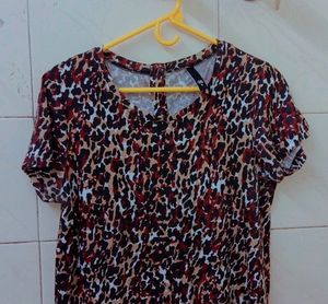 Trending Tiger Print Cute Top
