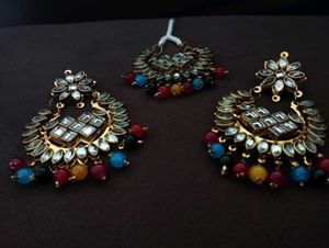 Kundan Mangtika Jewellery Set✨