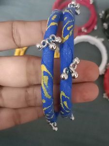 Set of Colorful Bangles with Bells