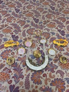 Yellow Floral Jewellery Set