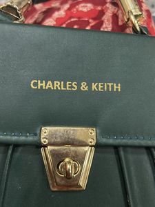 Charles & Keith Green Handbag