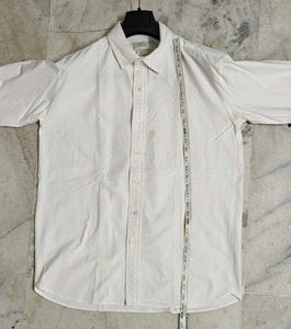 Korean Classic White Button-Down Shirt
