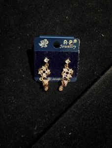 Elegant Crystal Flower Earrings
